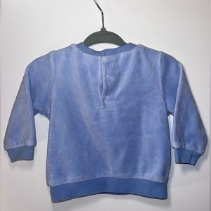 Little me blue sweater lion design 9M
